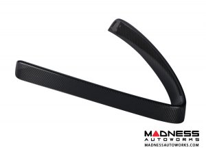 Alfa Romeo Stelvio Front V Shield Grill Frame + Emblem Frame Kit - Carbon Fiber - Feroce Carbon